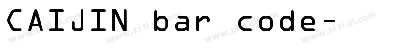 CAIJIN bar code字体转换